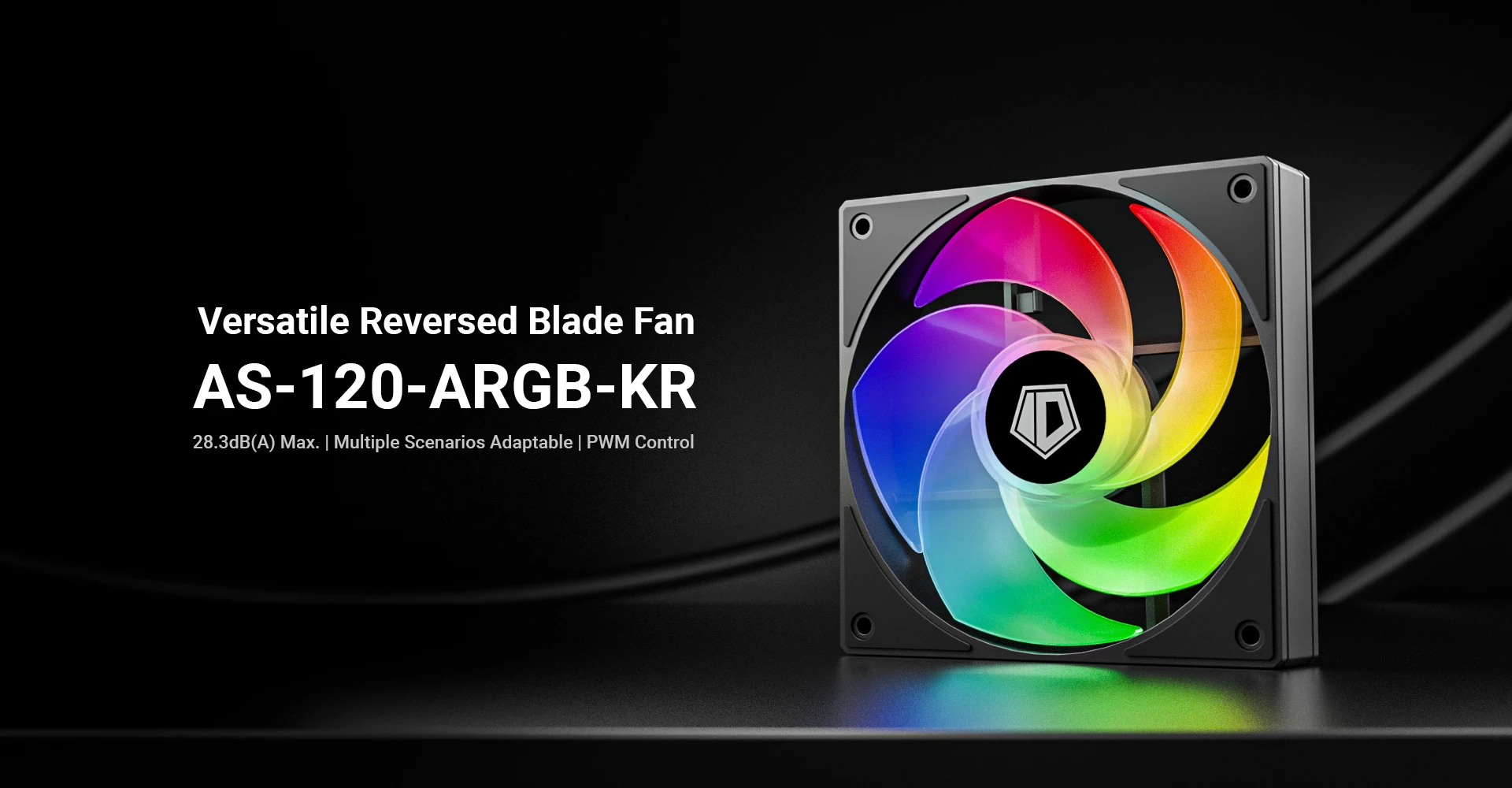 Вентилятор для корпуса ID-COOLING AS-120-ARGB-KR