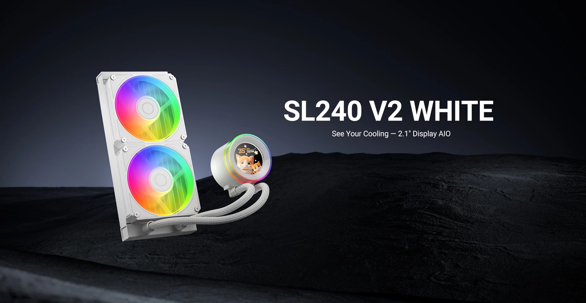 Водяное охлаждение для процессора ID-COOLING SL240 V2 WHITE