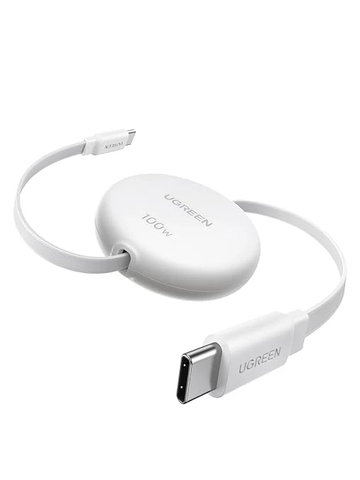 Зарядный кабель Ugreen L531 USB-C to USB-C PD Fast Charging Retractable Cable 100W, 1м, 95673