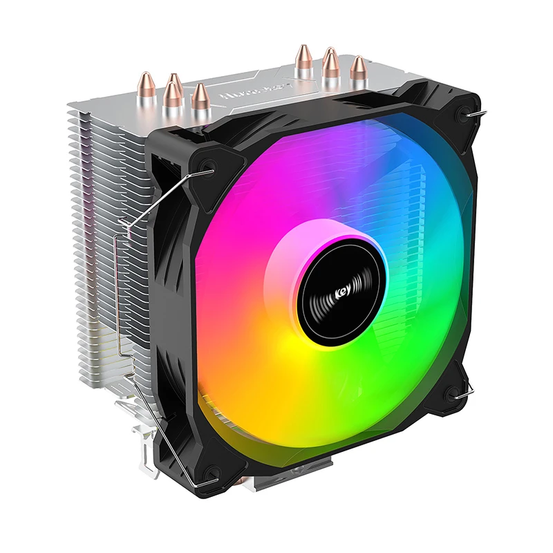 Кулер для процессора Huntkey Frozen 400SE RGB, S1851/1700/1200/115x/AM4/AM5, 140W, 1500±10%RPM, 3pin — 2