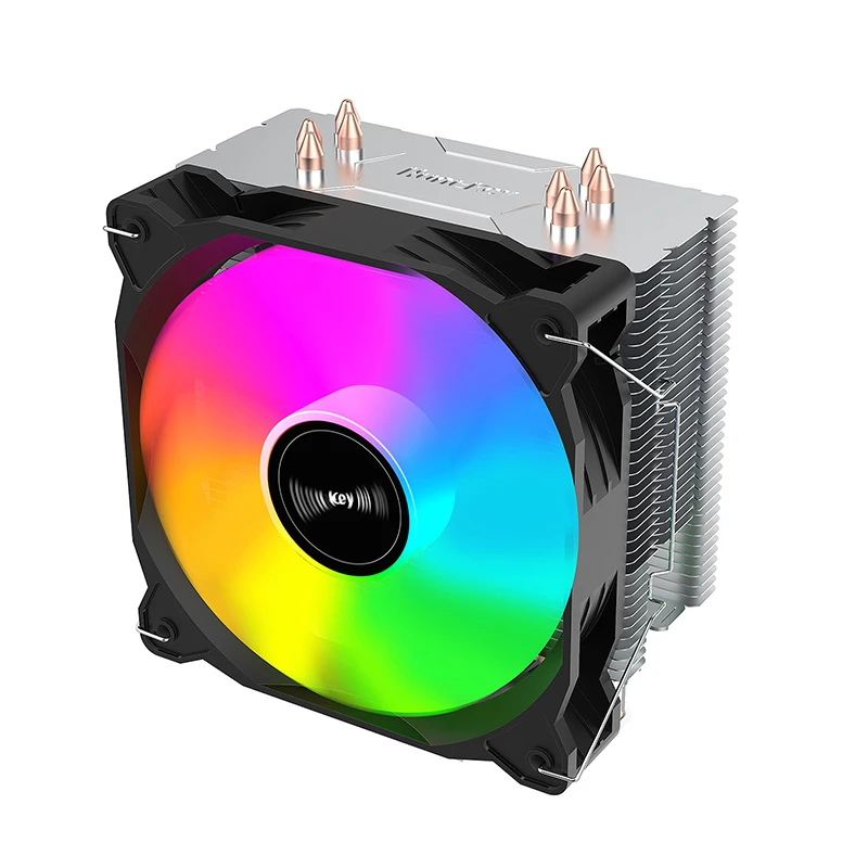 Кулер для процессора Huntkey Frozen 400SE RGB, S1851/1700/1200/115x/AM4/AM5, 140W, 1500±10%RPM, 3pin — 3