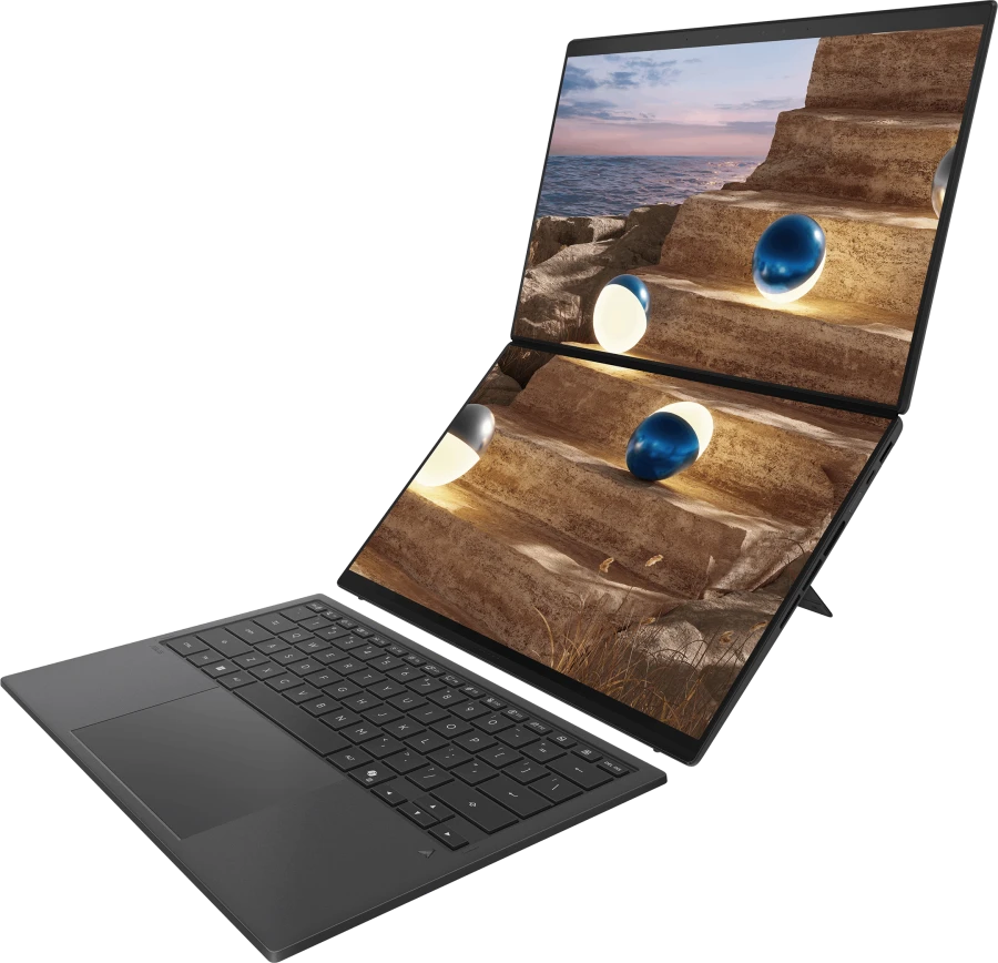 Ноутбук ASUS Zenbook Duo UX8407AA-SN152W 3K 144Hz Core Ultra 9 386H 1TB Win11, 32 ГБ, 1024 ГБ, 14"
