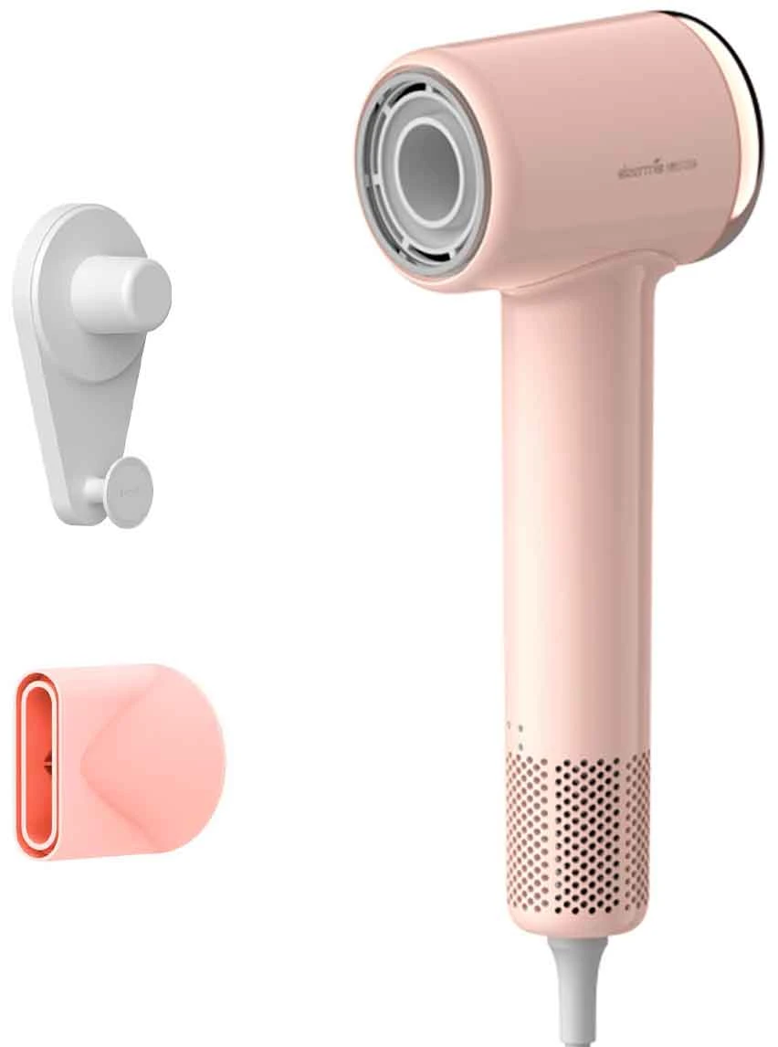 Фен Deerma DEM-CF50W, розовый
