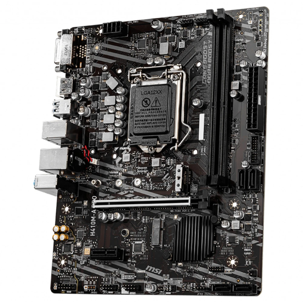Материнская плата MSI H410M-A PRO LGA1200 iH410 2xDDR4 4xSATA3 2xM.2 DVI HDMI mATX — 4