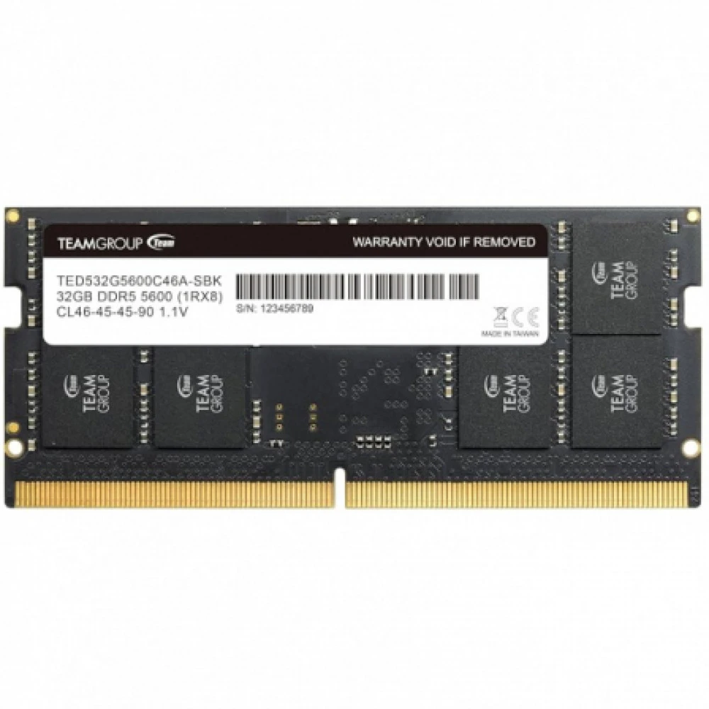 Оперативная память для ноутбука 32GB DDR5 5600Mhz Team Group ELITE SO-DIMM CL46 TED532G5600C46A-S01