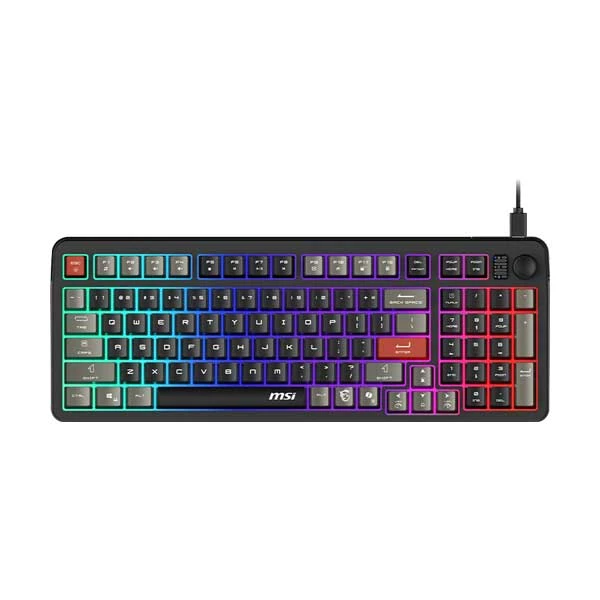 Игровая Клавиатура MSI FORGE GK110 RU, USB 2.0, 98кл, мембранная, кабель 1,5м (отсоединяемый) Черный