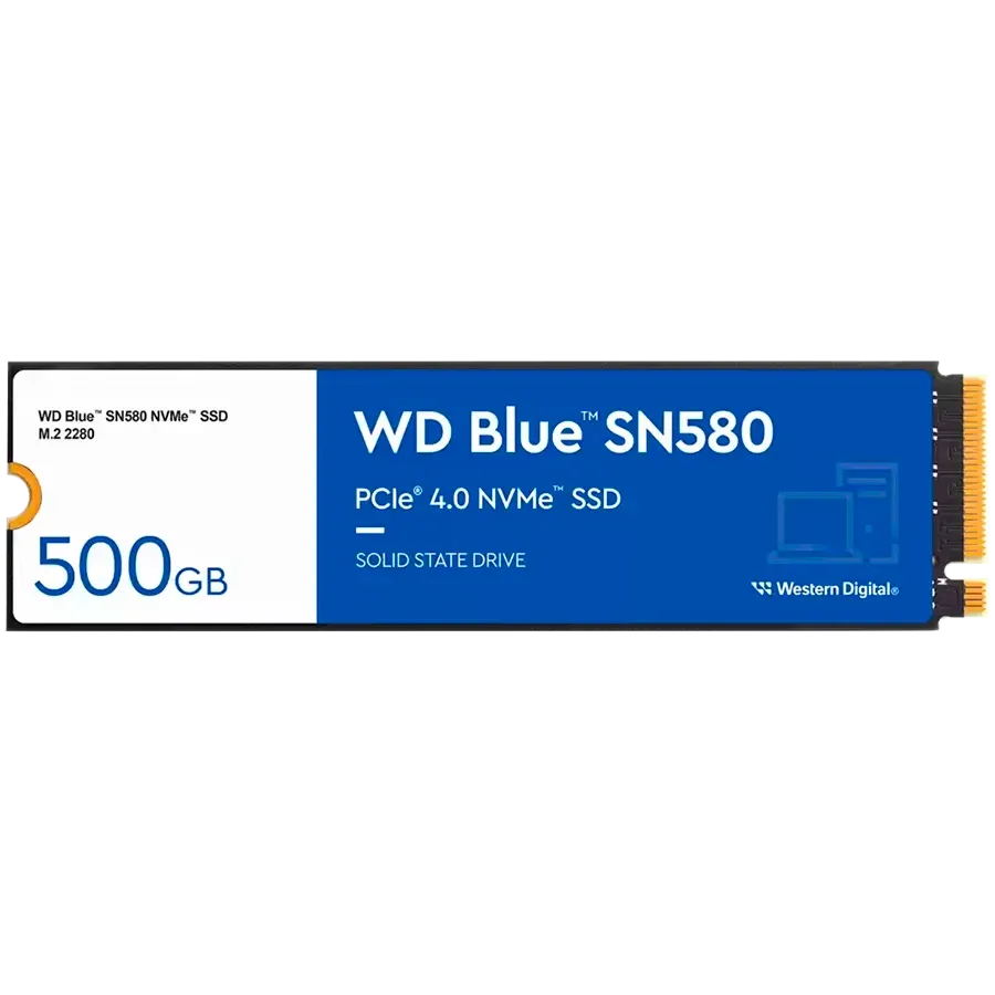 SSD накопитель SSD  SANDISK Blue (M.2, 500GB, PCIe Gen4 NVMe 1.4b)