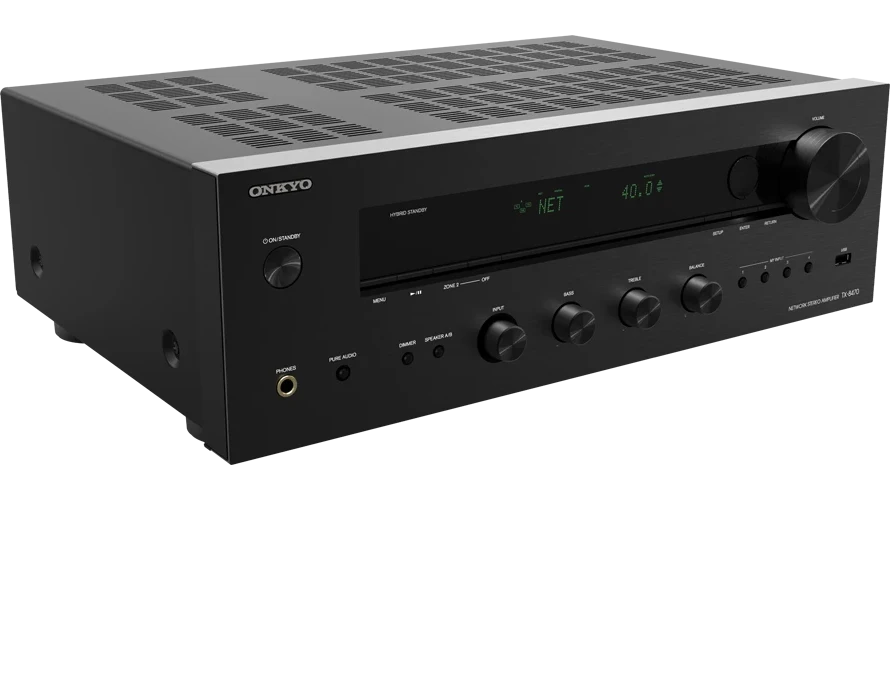 Onkyo TX-8470 Hi-Fi Network Stereo Receiver, Black — 2