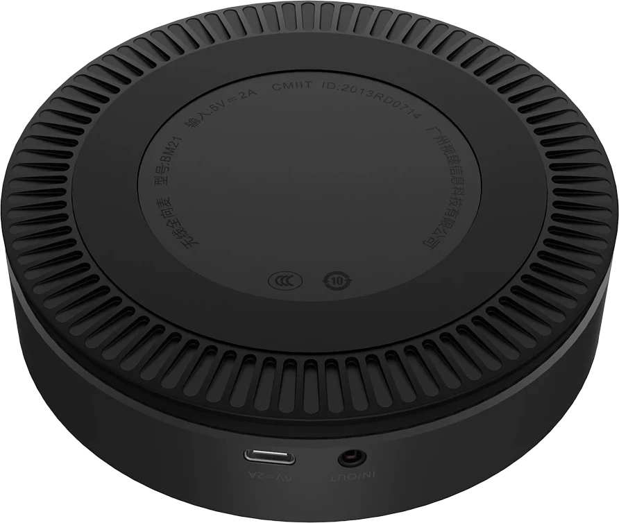 Prestigio Solutions Video Conferencing Speakerphone Alpha: 5W, 6 mic, 5m (Radius), Wireless charging, Connection via USB Type-C, AUX or BT4.2+EDR — 2