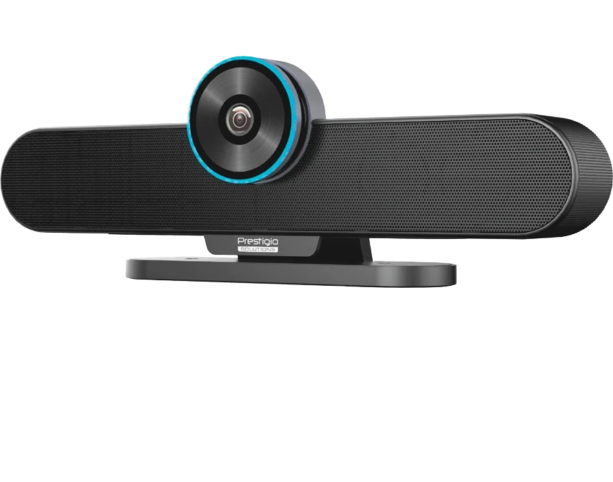 Prestigio Solutions Video Conferencing Collaboration Bar Gamma: 4K UHD, 8.5MP, 6 mic, 6m (Range), 2 x 5W, Connection via USB Type-B