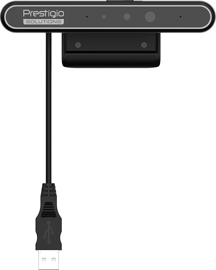 Prestigio Solutions Video Conferencing Windows Hello Camera: FHD, 2MP, 2 mic, 1m (Range), Connection via USB 3.0