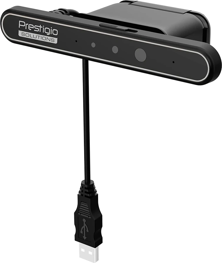 Prestigio Solutions Video Conferencing Windows Hello Camera: FHD, 2MP, 2 mic, 1m (Range), Connection via USB 3.0 — 2