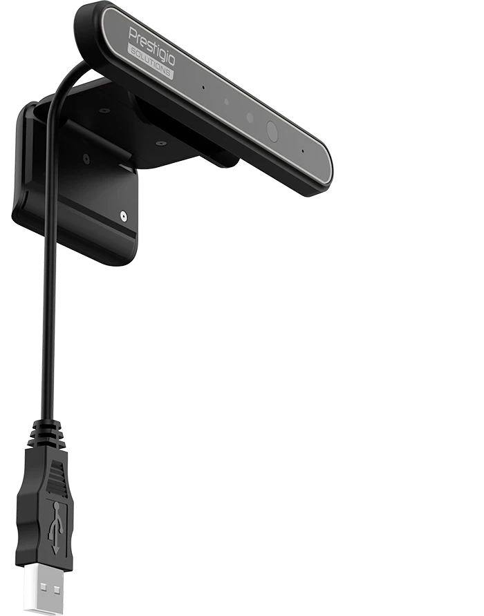 Prestigio Solutions Video Conferencing Windows Hello Camera: FHD, 2MP, 2 mic, 1m (Range), Connection via USB 3.0 — 3