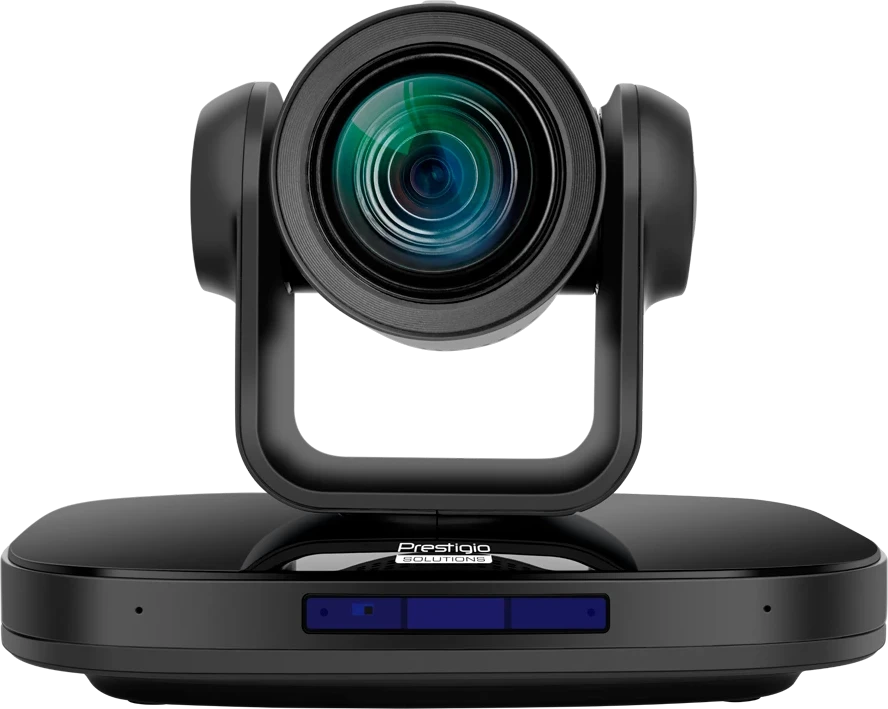 Prestigio Solutions Video Conferencing 4K PTZ Camera Alpha: 4K UHD, 8.4MP, PTZ, AI, No mic, PoE, Connection via HDMI 2.0, USB 3.0, RJ45 or 3G-SDI