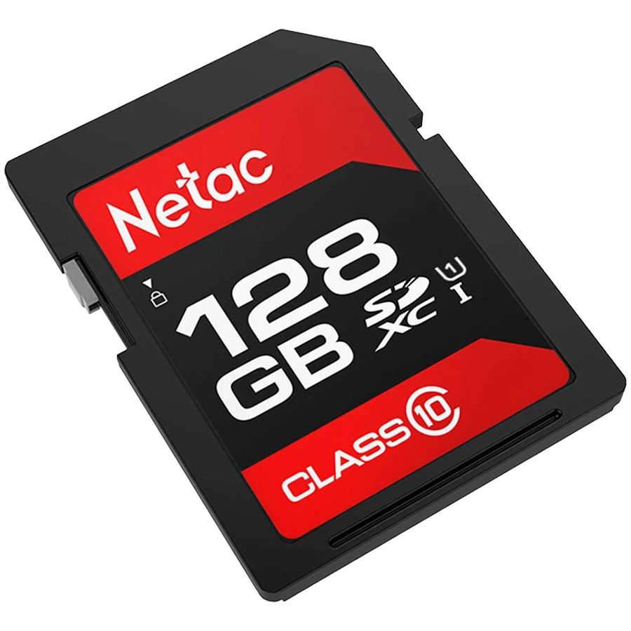 Карта памяти Netac P600 SDXC 128GB U1/C10 up to 80MB/s, retail pack