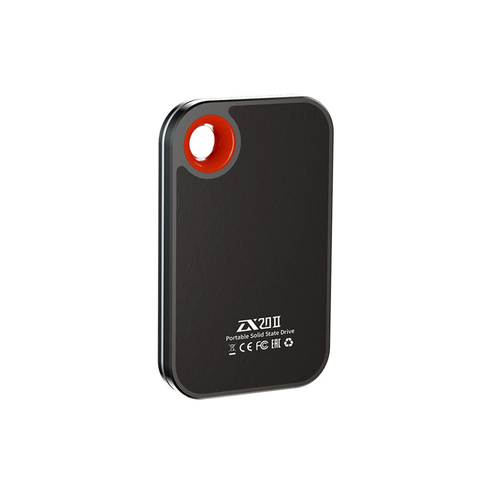 Внешний накопитель Netac ZX20 II USB 3.2 Gen 2 Type-C External Magnetic Portable SSD 512GB, sequential R/W up to 2000MB/1800MB/s, with USB C to A cable and 20Gbps USB C to C cable — 2
