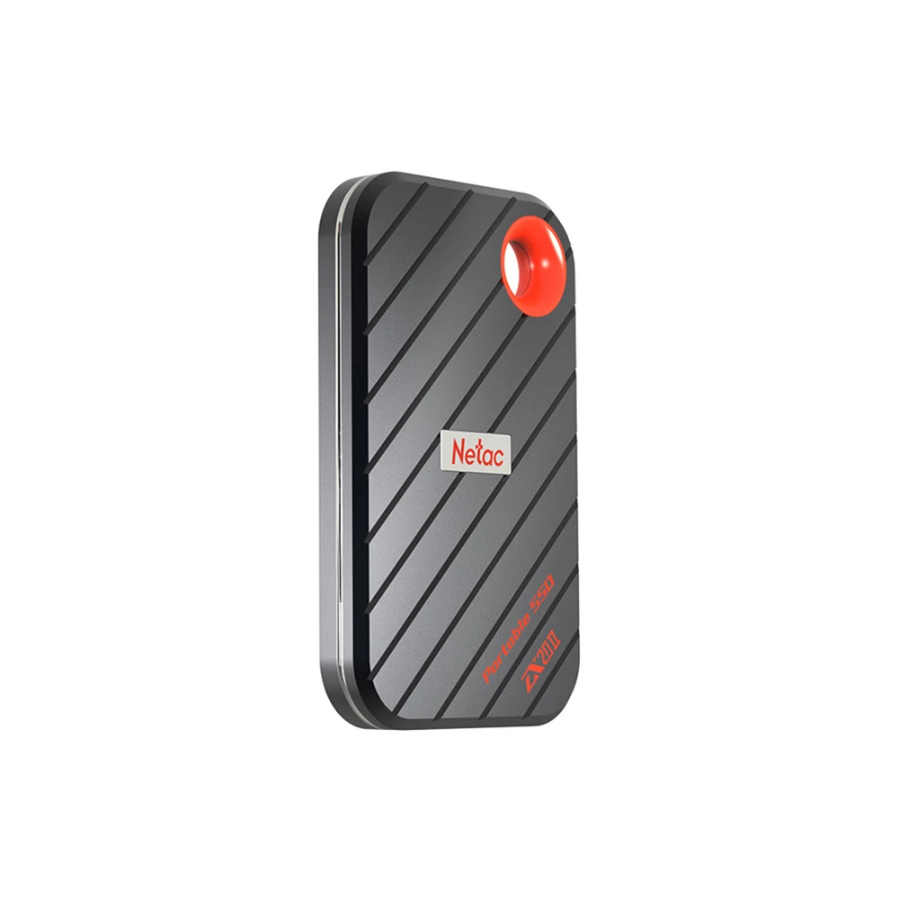 Внешний накопитель Netac ZX20 II USB 3.2 Gen 2 Type-C External Magnetic Portable SSD 1TB, sequential R/W up to 2000MB/1800MB/s, with USB C to A cable and 20Gbps USB C to C cable