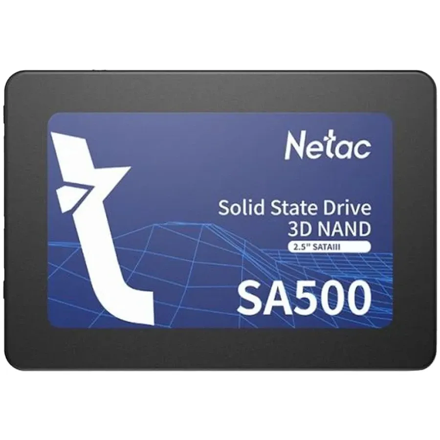 SSD накопитель Netac SA500 2.5 SATAIII 3D NAND SSD 120GB, R/W up to 500/400MB/s