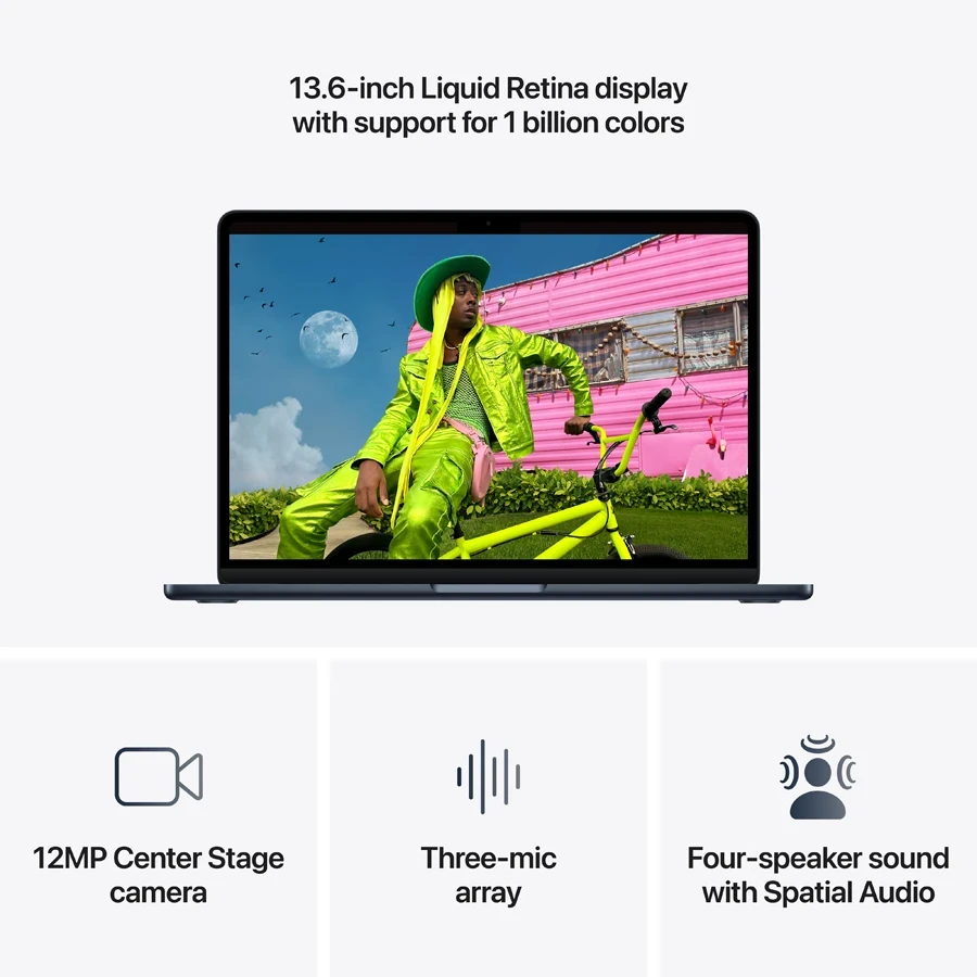 Ноутбук 13-inch MacBook Air: chip with 10-core CPU and 10-core GPU, Apple M5, 24 ГБ, 1024 ГБ, 13.6"