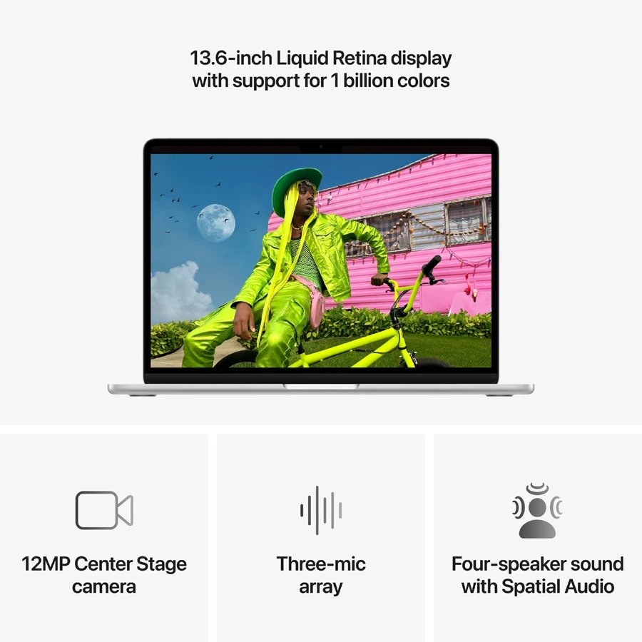 Ноутбук 13-inch MacBook Air: chip with 10-core CPU and 10-core GPU, Apple M5, 16 ГБ, 1024 ГБ, 13.6" — 2
