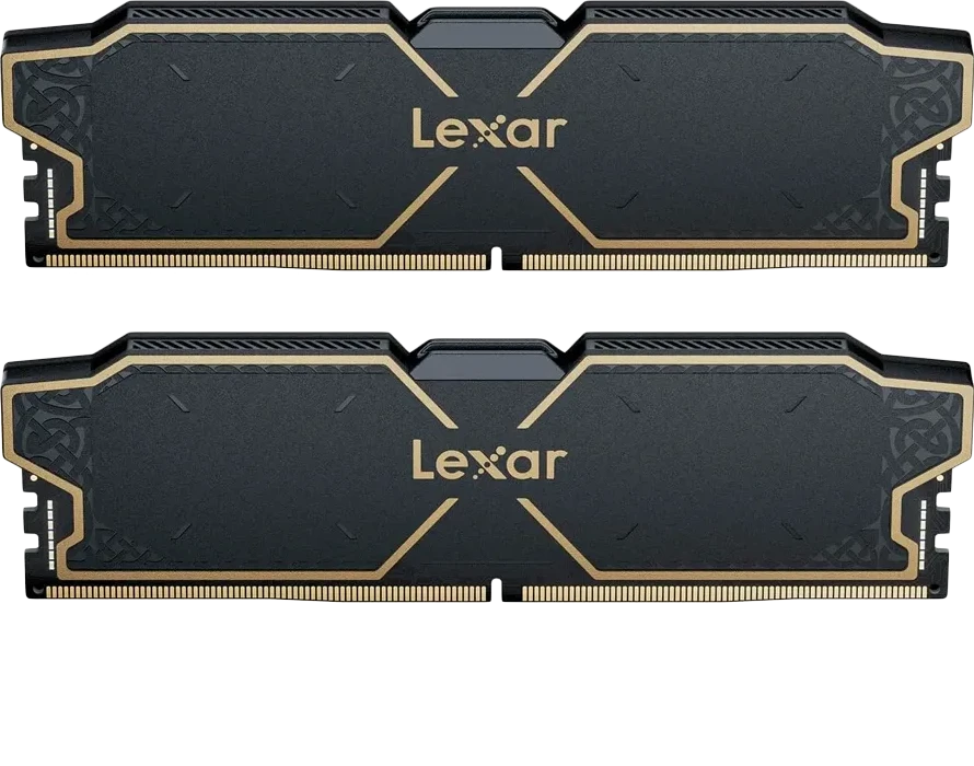 Оперативная память Lexar THOR 32GB DDR5 6000MHz (2x16GB KIT) CL38 DIMM, 1.3V, heatsink, Black