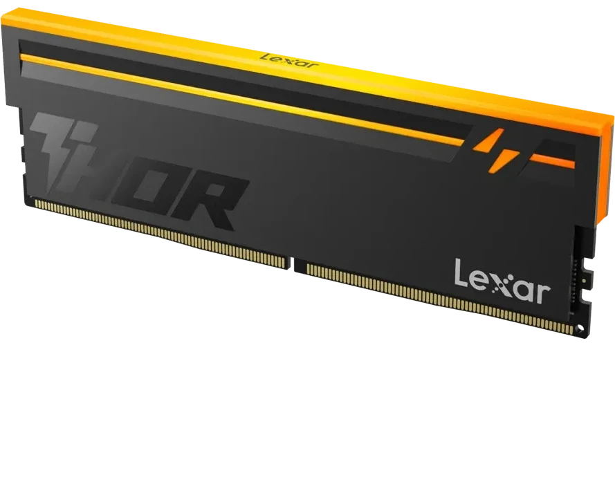 Оперативная память Lexar THOR 2.0 16GB DDR5 6000 CL36 1.3V Memory with heatsink and RGB lighting, Black Color, Single pack — 3