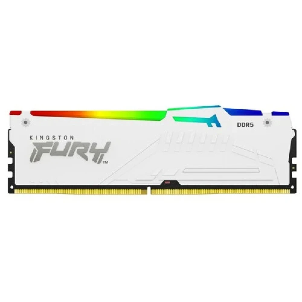 Оперативная память Kingston 16GB 6000MT/s DDR5 CL30 DIMM FURY Beast White RGB EXPO