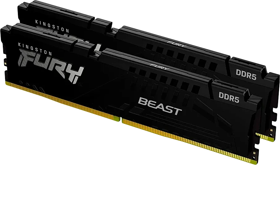 Оперативная память Kingston 64GB 5600MT/s DDR5 CL36 DIMM (Kit of 2) FURY Beast Black