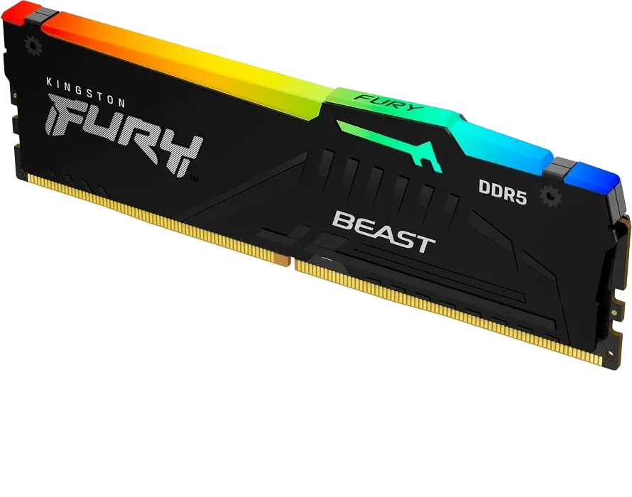 Оперативная память Kingston 32GB 5600MT/s DDR5 CL36 DIMM FURY Beast RGB