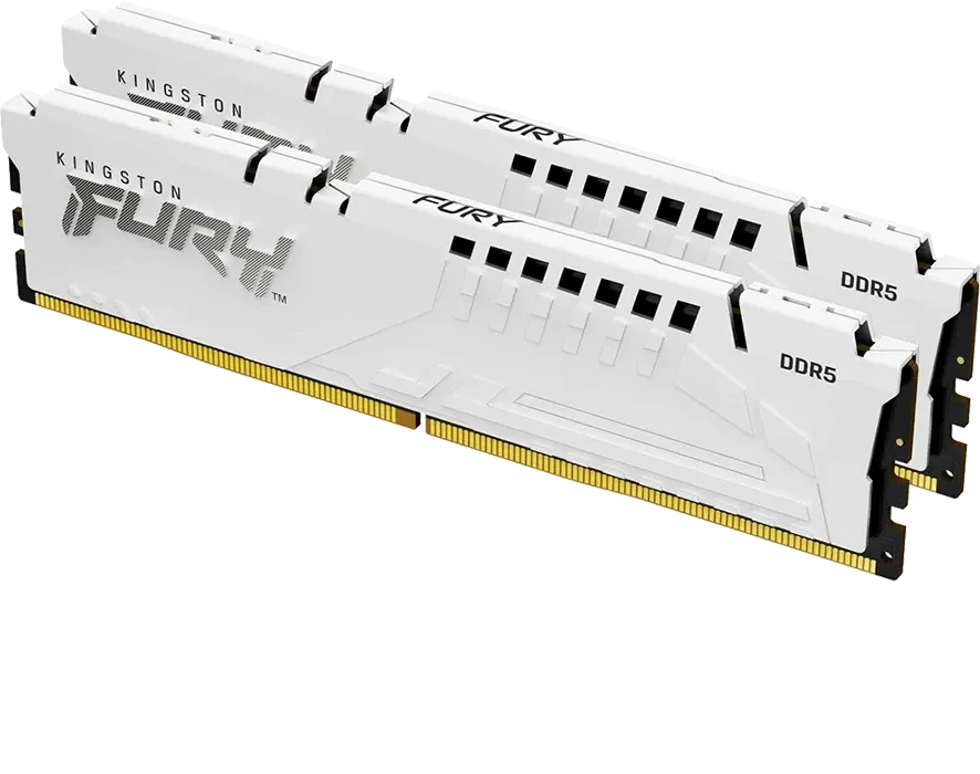 Оперативная память Kingston DRAM 32GB 5200MT/s DDR5 CL40 DIMM (Kit of 2) FURY Beast White XMP