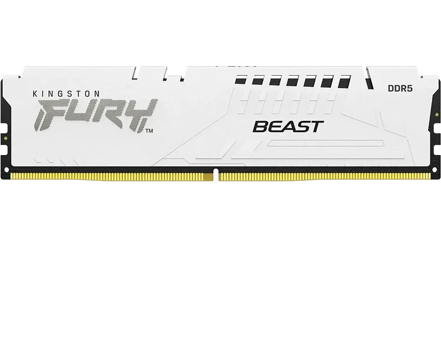 Оперативная память Kingston DRAM 16GB 5200MT/s DDR5 CL40 DIMM FURY Beast White XMP