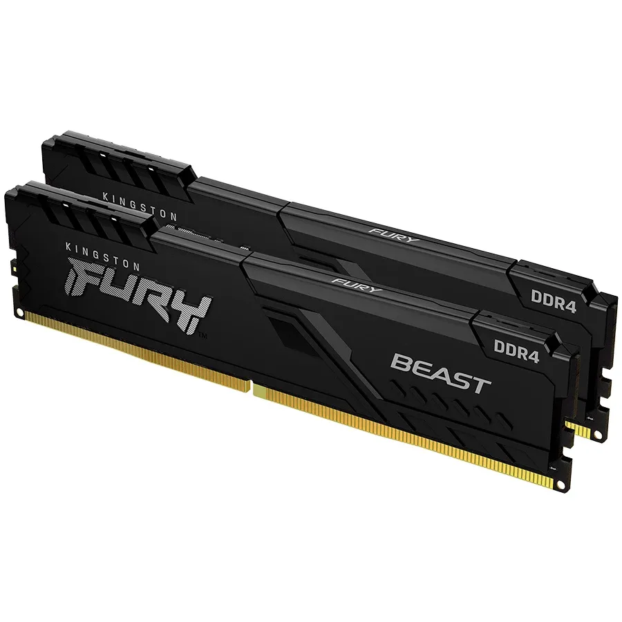 Оперативная память Kingston DRAM 16GB 3600MT/s DDR4 CL17 DIMM (Kit of 2) FURY Beast Black