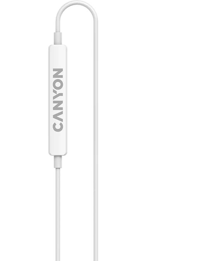 Наушники CANYON headphones SEP-6 TYPE-C HiRes sound White — 3