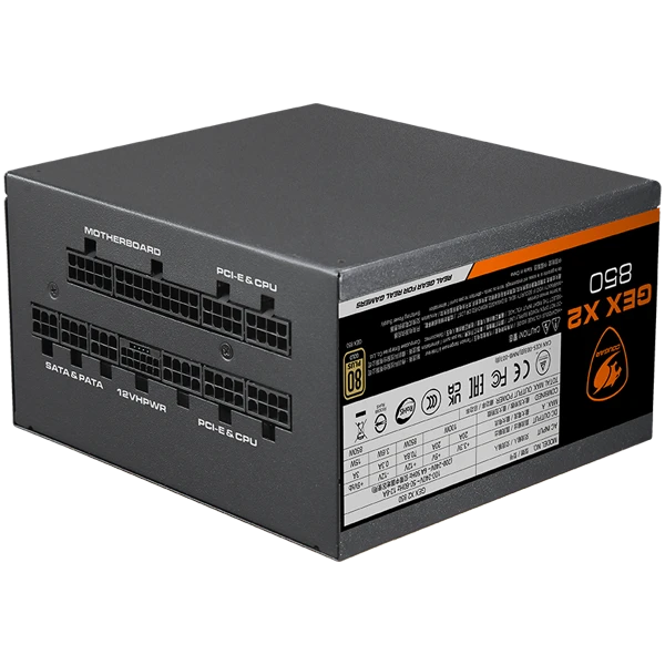 Блок питания COUGAR GEXX2 1000 PSU,80 plus Gold, 1000W, Fully Modular, PCI-E 5.0 support — 3