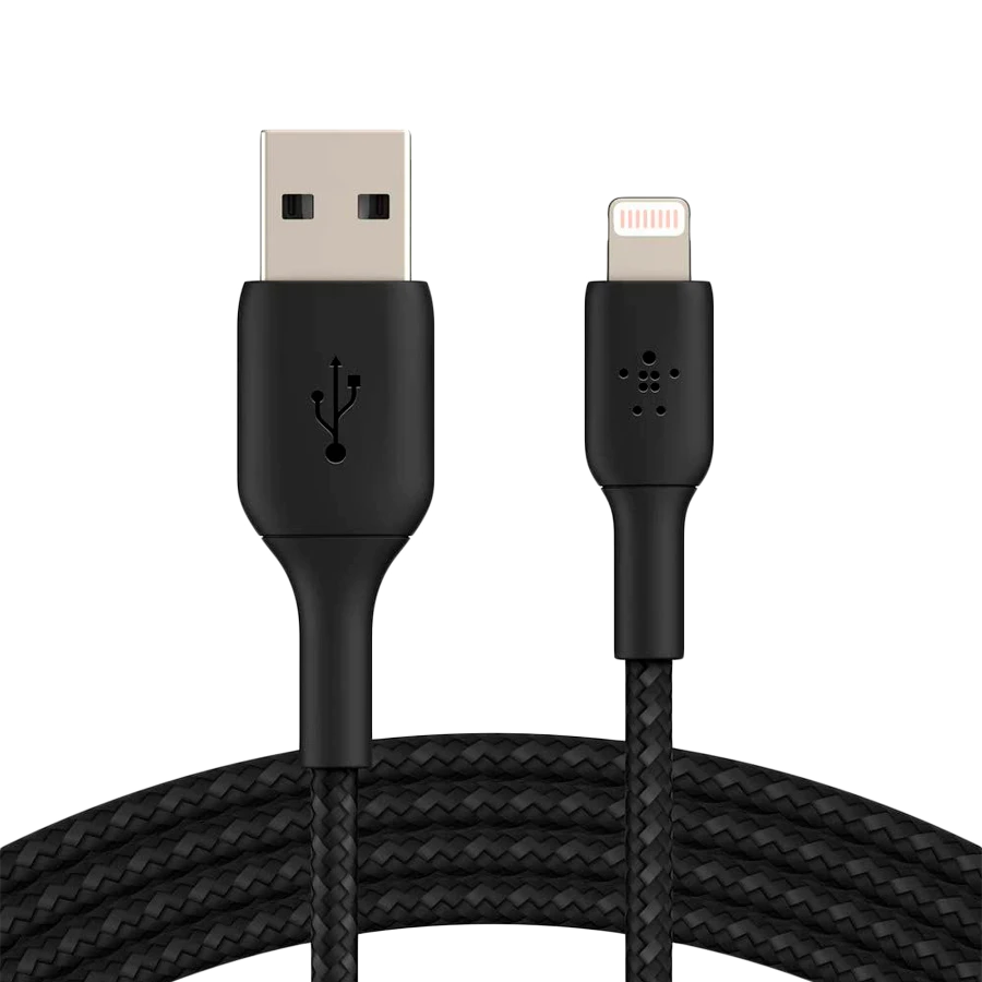 Кабель BELKIN Lightning to USB-A Cable Braided, 1M, Black