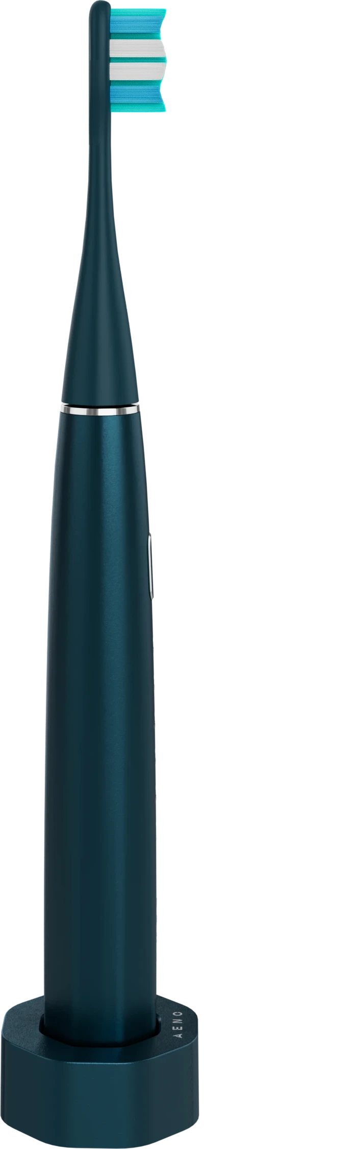 Wireless Tooth Brush, Navy Blue, 3 Brush Heads, 1400mAh, Function: Soft, Clean, Massage, White, Sweep — 4
