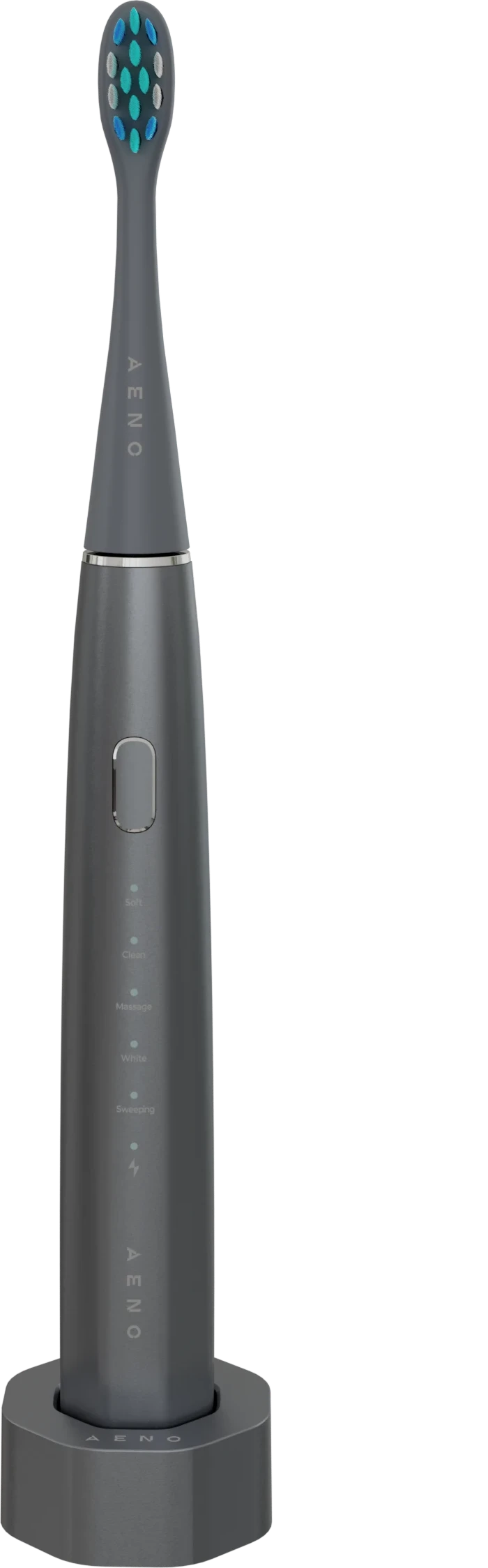 Wireless Tooth Brush, Grey, 3 Brush Heads, 1400mAh, Function: Soft, Clean, Massage, White, Sweep — 2