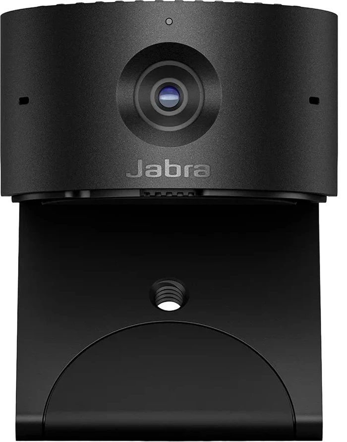 JABRA PanaCast 20, Premium AI-powered 4K Ultra HD video quality, AI-driven Intelligent Zoom, Intelligent Lighting Optimization, P-n-P, Powerful on-board AI processor, Integrated privacy cover, Clips to any monitor, with protective case, Plug&Play — 2