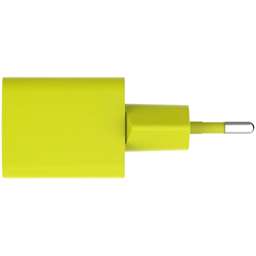 Зарядное устройство ttec SmartCharger GAN 45W PD Travel Fast Charger + USB-C - USB-C 3A Cable Neon Yellow — 4