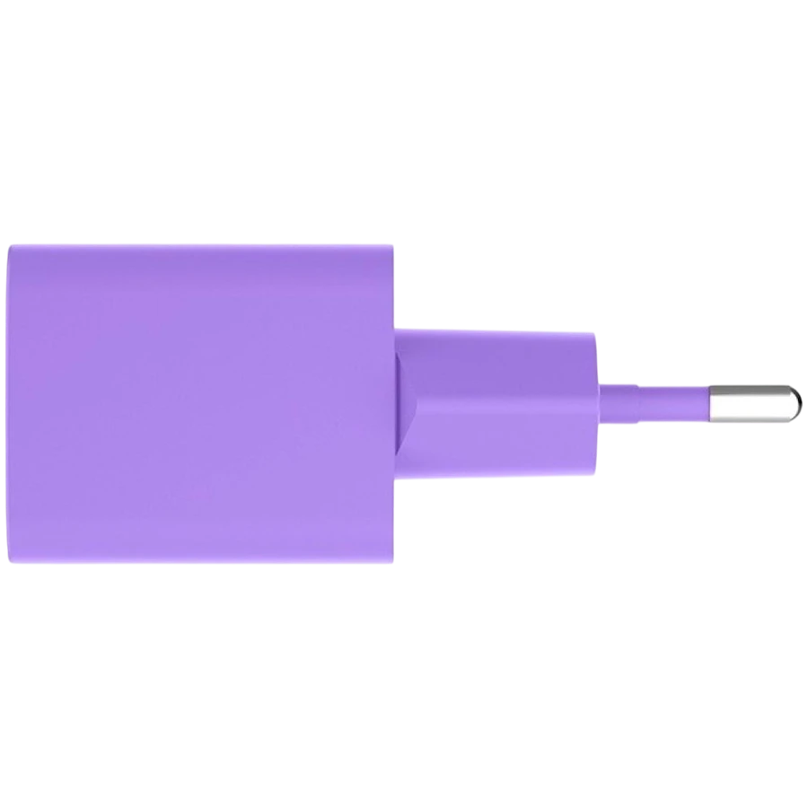 Зарядное устройство ttec SmartCharger GAN 45W PD Travel Fast Charger + USB-C - USB-C 3A Cable Neon Purple — 4