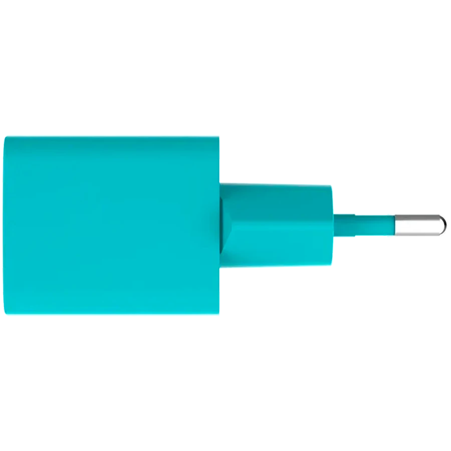 Зарядное устройство ttec SmartCharger GAN 45W PD Travel Fast Charger + USB-C - USB-C 3A Cable Neon Blue — 4
