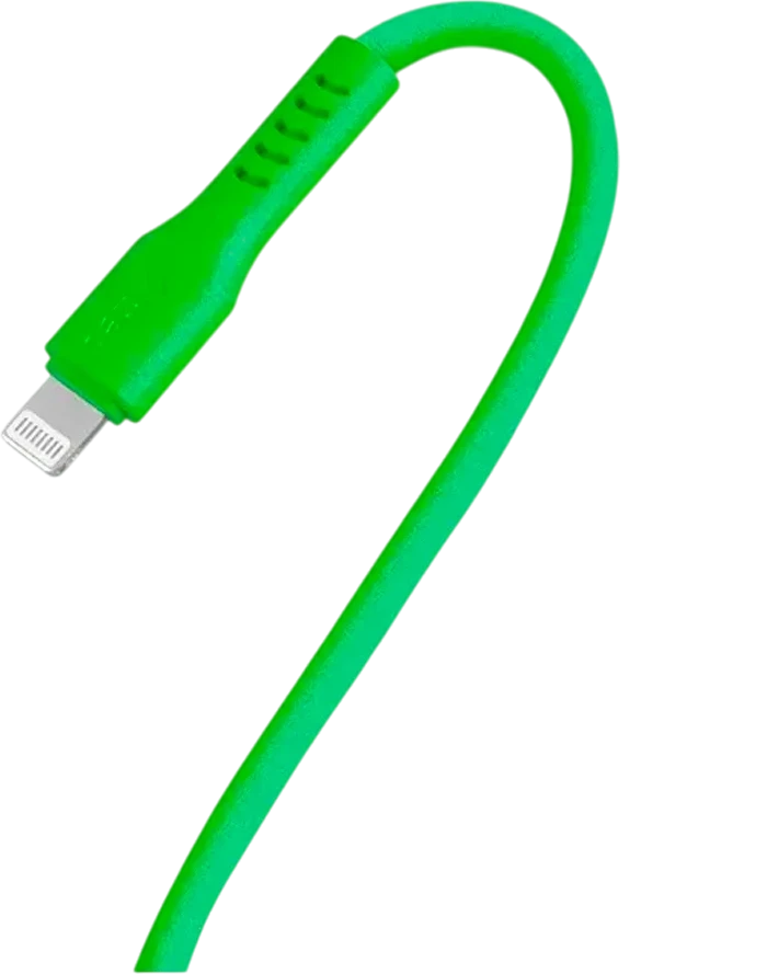 Кабель ttec USB-C - Lightning Charge/Data Cable, 120cm Neon Green — 4