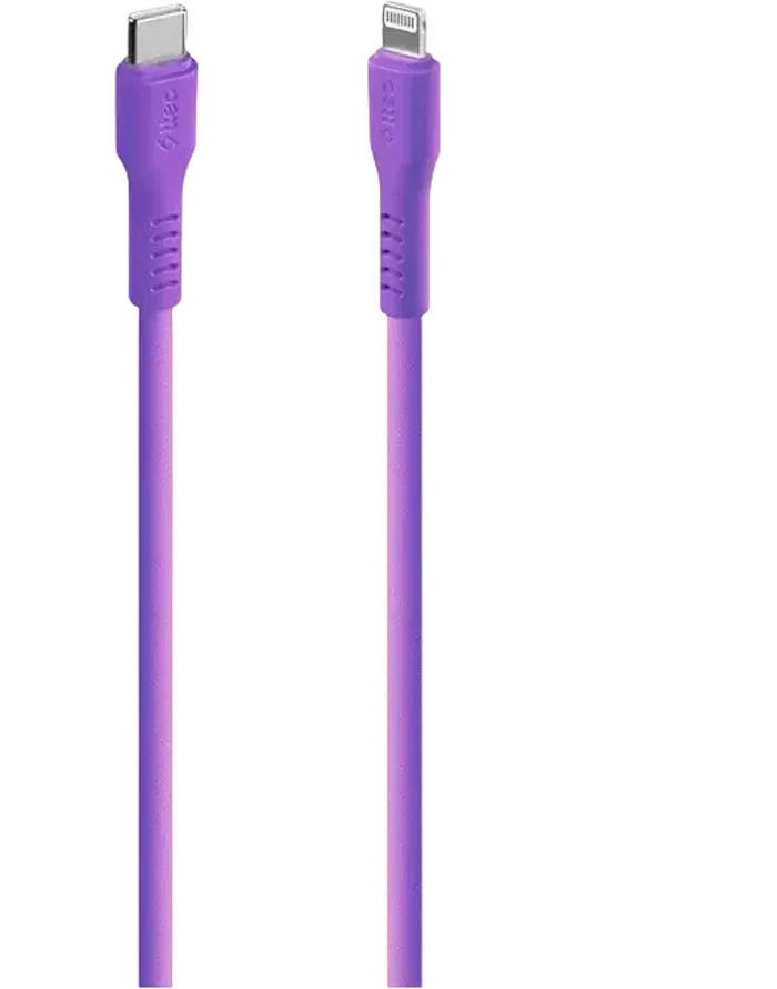 Кабель ttec USB-C - Lightning Charge/Data Cable, 120cm Neon Purple