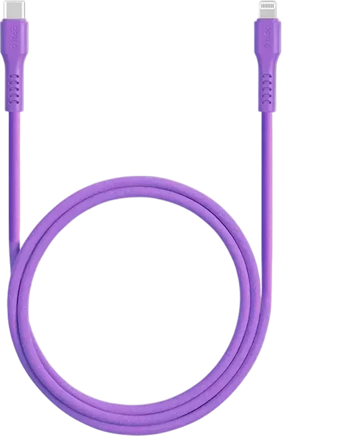 Кабель ttec USB-C - Lightning Charge/Data Cable, 120cm Neon Purple — 2