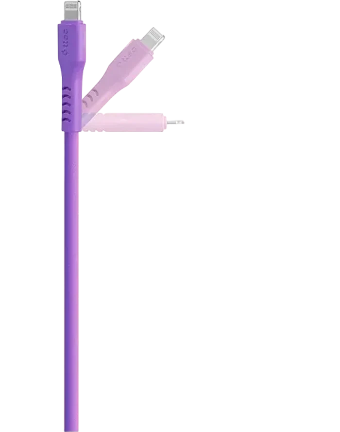 Кабель ttec USB-C - Lightning Charge/Data Cable, 120cm Neon Purple — 3