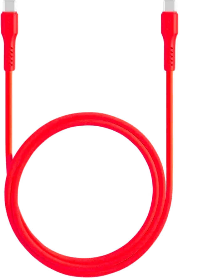 Кабель ttec USB-C - USB-C 60W PD/QC Fast Charging/Data Cable, 120cm, Neon Red — 2