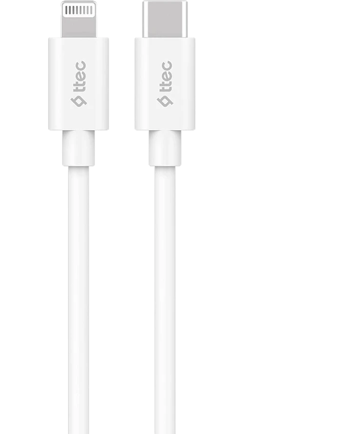Кабель ttec Type-C - Lightning Fast Charging Cable 150cm , White