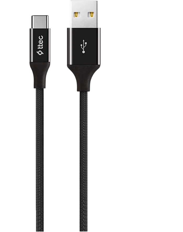 Кабель ttec AlumiCable Type C Charge/Data Cable, 2.0 , Black