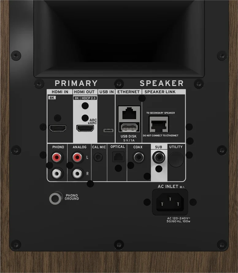 Акустическая система Klipsch The Sevens II, Powered speakers, Walnut, Pair — 5
