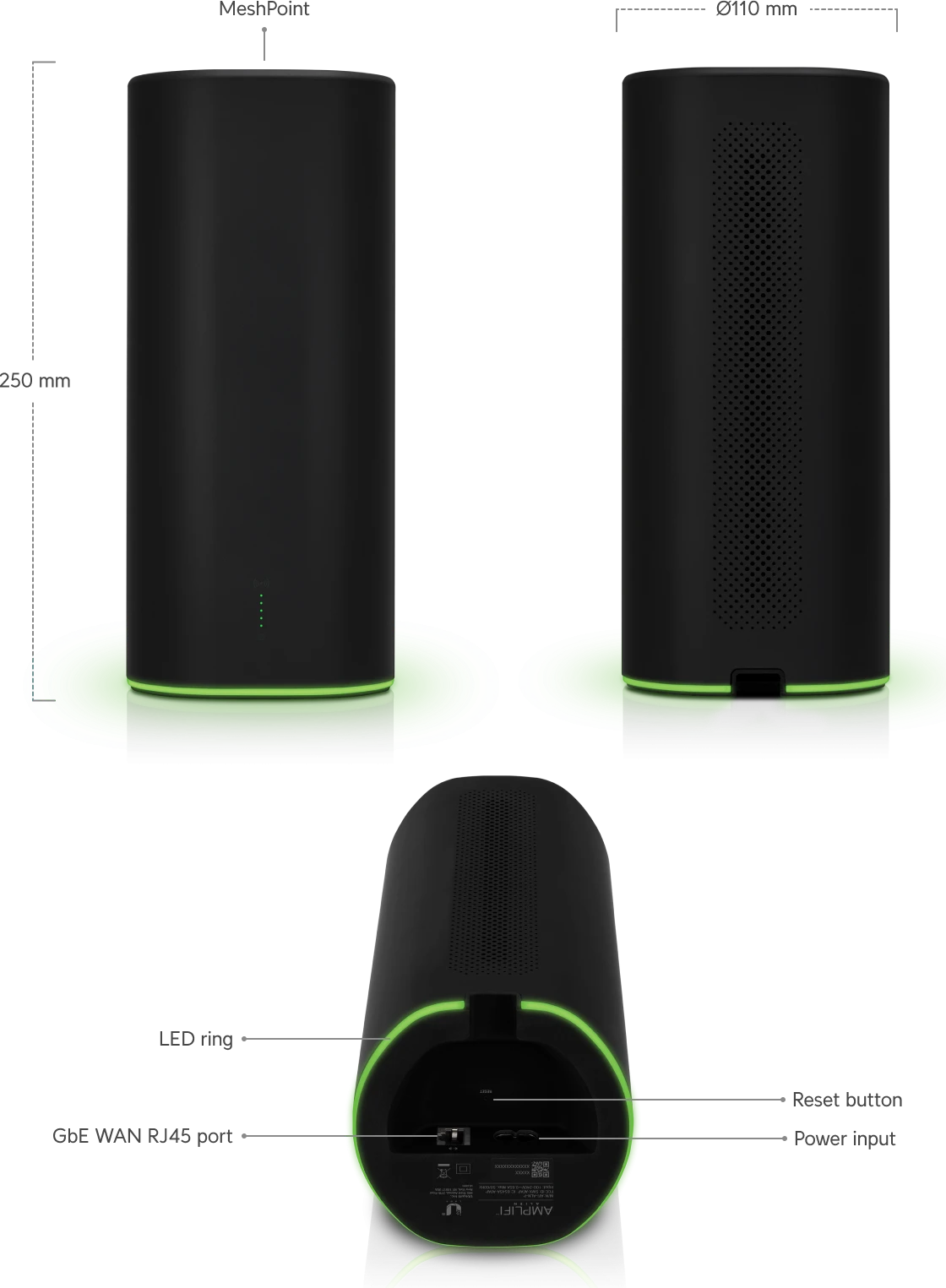 Mesh-система Ubiquiti AmpliFi Alien, Wi-Fi 6, роутер + точка — 2
